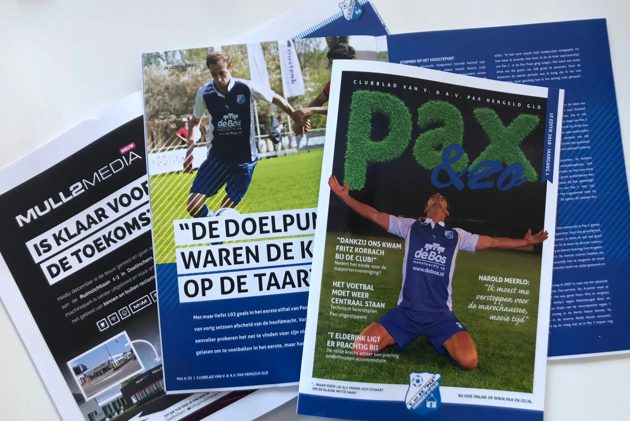 Clubblad voor PAX Hengelo Gelderland door Mull2media