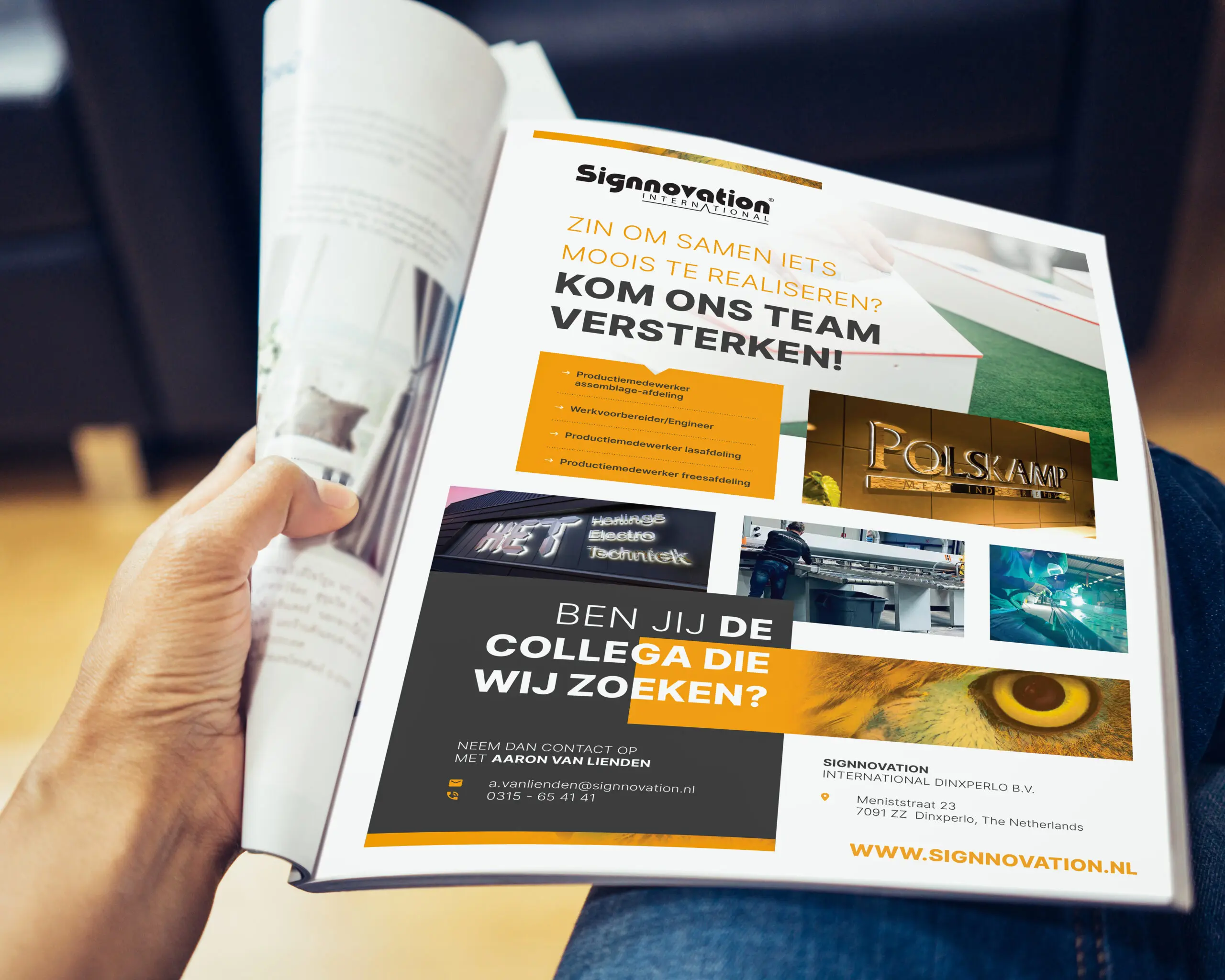 Advertentie voor Signnovation International door Mull2media