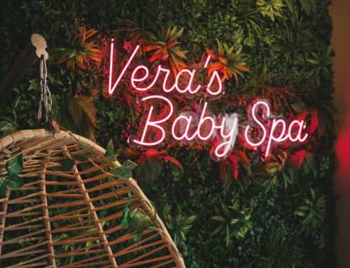 Vera’s Baby Spa heeft een stralende fotohoek met Neonflex