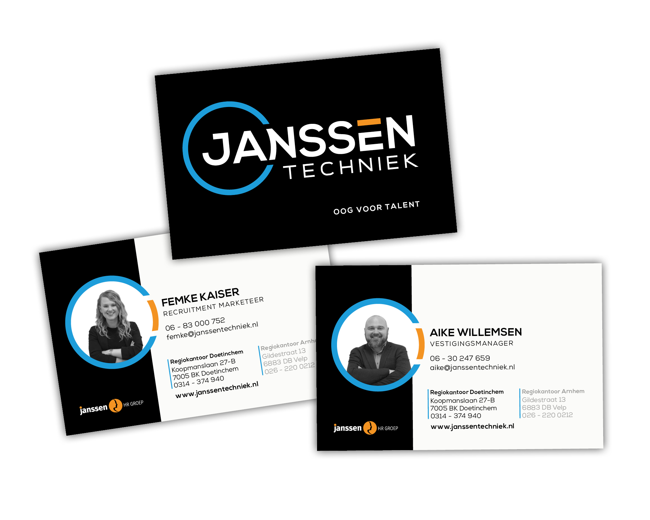 Janssen Techniek - visitekaarten