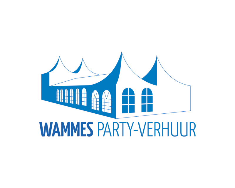 m2m logo ontwerp, inspiratie Wammes party-verhuur