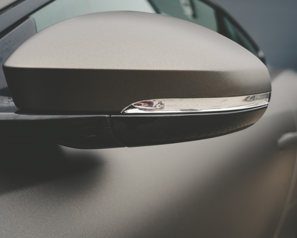 Carwrap Jaguar detail spiegel